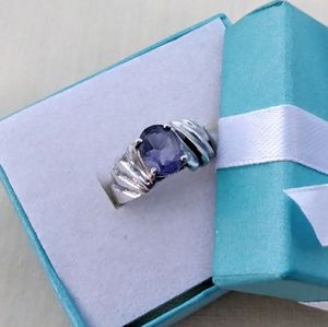 💜925 SS Amethyst Ring💜